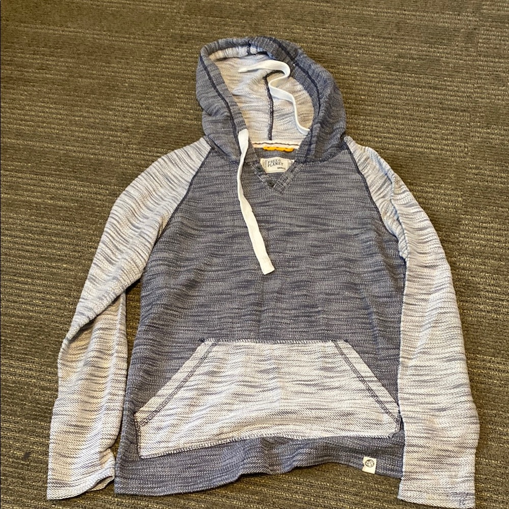 Free People Blue Sweatshirt Hoodie Athletic Style